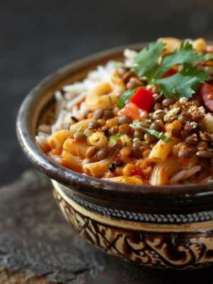 Koshari: Uma Sinfonia de Sabores Picantes e Texturas Reconfortantes!